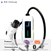 Nouveau chargeur AC Z7A 3,5KW/7KW AC230V Type 2 EU, certifié IP65 CE/FCC, portable pour usage domestique avec écran LED de 1,3 pouce