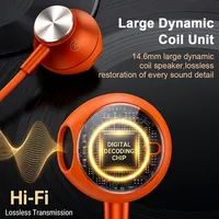 Headphone Berkabel In-Ear dengan Peredam Kebisingan Aktif, Suara Surround HiFi, USB Type-C, Earphone 35mm untuk iPhone 17 Pro Max