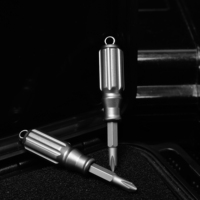 Destornillador de Bolsillo Portátil de Titanio TGZUO, Herramienta Manual Compacta EDC para Reparación de Snowboard, Mantenimiento, OEM, ODM