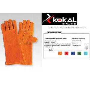 ถุงมือหนังวัวแท้สำหรับงานเชื่อม ป้องกันมือ ขายส่งจากปากีสถาน - Product Image 1