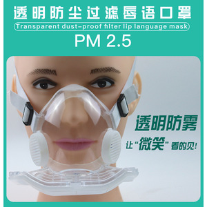 Mascarilla Transparente de Media Cara Xingxingyuan con Filtros para Minería, Protección Industrial Contra Partículas y Humo - Product Image 5