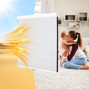 Disponible 3*13,4 <span class=keywords><strong>M</strong></span> 16 mm amarillo de arriba hacia abajo persianas de sombra de nido de abeja no tejidas Color sólido para puerta de dormitorio - Product Image 1