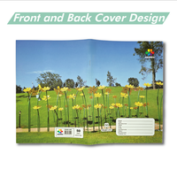 Offre Spéciale Fournitures Scolaires : Ensemble Cadeau Cahier Personnalisable 100 Pages, Design de Couverture Personnalisé, Cahier d'Exercices à Lignes Simples pour Étudiant