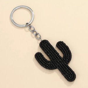 Handmade seedbead Xương Rồng Mặt dây chuyền Keychain hạt tốt keyrings cho túi xe quyến rũ phụ kiện khuyến mại Keychains Carabiners - Product Image 4