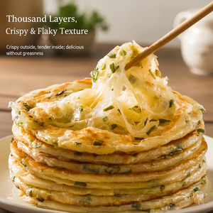 Panqueques Desmenuzados <span class=keywords><strong>Congelados</strong></span> de Congelación Rápida Certificados HALAL para Niños, Sabor Simple con Cebolla Verde - Product Image 2