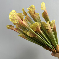 Bouquet décoratif de Nepenthes artificiel pour la décoration de bureau, de jardin et de la maison, fleurs artificielles en plastique, plantes artificielles