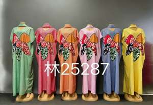 2026 Nuovo Abito <span class=keywords><strong>Lungo</strong></span> <span class=keywords><strong>Etnico</strong></span> Casual alla Moda per Donne Musulmane, Elegante Stile Islamico - Product Image 2