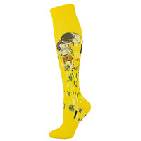 Chaussettes personnalisées adulte heureux peinture à l'huile criant Mona Lisa sourire Hip Hop soins infirmiers chaussettes de Compression nouveauté drôle chaussettes de Compression