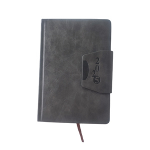 2026 <span class=keywords><strong>A5</strong></span> bìa cứng tùy chỉnh Bìa kế hoạch da màu xám một ngày để một trang nhật ký may ràng buộc <span class=keywords><strong>2025</strong></span> tùy chỉnh các trang tổ chức - Product Image 2