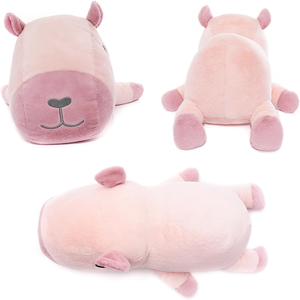 Peluche de Capibara Rosa Kawaii para Dormir, Juguete de Peluche Suave y Adorable, Almohada de Peluche para Niños Pequeños, Muñeco de Capibara para Abrazar - Product Image 2