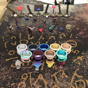 Al por mayor: Túnel, plug, expansor y calibrador de oreja de acero inoxidable anodizado estilo punk para piercing corporal, para bodas y compromisos - Product Image 4