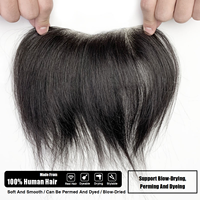 Prothèse capillaire ultra-fine en cheveux Remy pour hommes et femmes, couvre-chignon de haute qualité en cheveux chinois pour la remplacement des cheveux de la calotte