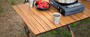 TODO Vente en gros <span class=keywords><strong>Table</strong></span> pliante à <span class=keywords><strong>double</strong></span> face pour le <span class=keywords><strong>camping</strong></span>, le pique-nique et les loisirs <span class=keywords><strong>Table</strong></span> pliante en alliage d'aluminium avec sac à poignée - Product Image 6
