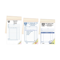 Facture personnalisée imprimée en papier NCR à 2 feuillets, bon de commande, formulaires d'acceptation, format de poche, carnet de vente