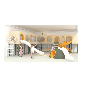 Aire de jeux intérieure en bois pour tout-petits, crèche, maison de jeu de haute qualité, espace de jeux souple pour enfants, certifiée ASTM, capacité 50 enfants, idéale pour les fêtes - Product Image 2