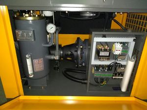 15HP 11KW 스크류 로드 컴프레서, 고압 무급유식 탱크, 380V 모터, AC 전원, 8bar - Product Image 5