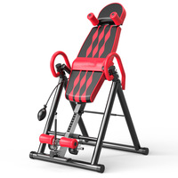 Table d'inversion pliable robuste en acier inoxydable RS pour fitness à domicile, compacte, antidérapante, réglable en hauteur, pour étirements du dos, idéale pour la gym à domicile