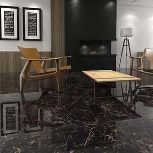 חדר מגורים 60 x60 קראוו דה פורצלן שחור אריחי פורצלן - Product Image 5