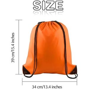 High Quality Polyester Drawstring Promotional Bag Custom Logo Printed Waterproof - Product Image 3