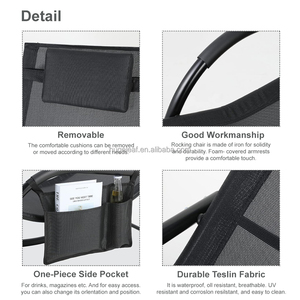 Silla de Malla Ergonómica <span class=keywords><strong>Plegable</strong></span> y Portátil, Resistente a los Rayos UV, Relajante, Transpirable, de Gravedad Cero, con Reposabrazos Envolventes - Product Image 3