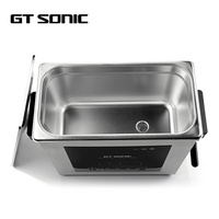 GTSONIC CE RoHS Industri 300W 6L 40khz Timer Digital Listrik Baja Tahan Karat SUS304 Plastik Pembersih Ultrasonik Air Panas Baru