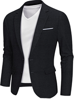 Veste de Costume Homme Col V Couleur Unie Simple Boutonnage Coupe Décontractée Tendance en Polyester/Coton – Remise sur Commande en Gros, Haute Qualité