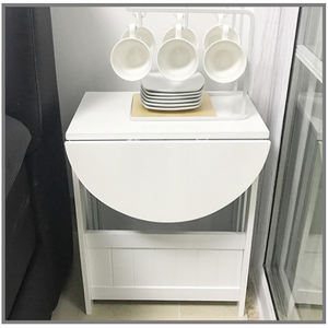 9 Plus Moderne Simple MDF Blanc Facile à assembler Salon de luxe Tables pliantes pliantes - Product Image 3