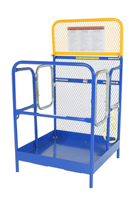 פלטפורמת עבודה מפלדה כבדה; מלגזה תעשייתית חדשה עם כניסה כפולה ותא בטיחות להרמה, חזקה ועמידה - Product Image 5