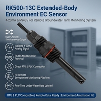Transmisor EC de Doble Salida con 4-20mA Aislado y RS485 Modbus-RTU para Sistemas de Monitoreo Remoto de Tanques de Agua Subterránea RTU/PLC