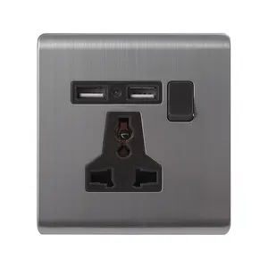 13a Fabrieksprijs Nieuw Ontwerp Universele Socket Switch Met 2 Usb