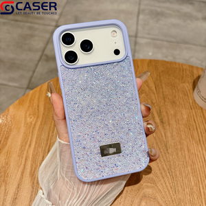 Étui luxueux cygne étincelant plein de diamants pour Iphone17/16/15promax Best-seller couleur unie couverture complète couverture de téléphone pour <span class=keywords><strong>11</strong></span> 12 - Product Image 6