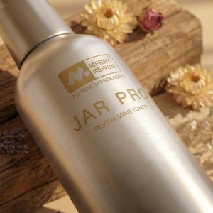Flacon pulvérisateur en aluminium à fine brume, personnalisable avec logo OEM, vide, pour soins de la peau, crème, lotion, sérum, huile essentielle, matériaux recyclés - Product Image 3