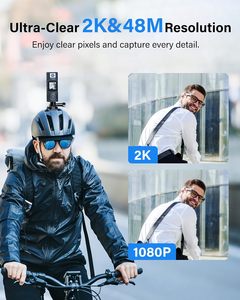 BOBLOV A23Pro 2K/48MP Visión Nocturna 180 ° Cámara Corporal Pequeña con Lente Giratoria y Soporte para Coche para Ciclismo y Orificio para Tornillo de 1/4 - Product Image 3