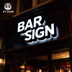 Letrero de Bar Personalizado HD, Diseño Gratuito, Letrero Acrílico RGB Iluminado de Doble Cara, Resistente al Agua, de Alta Gama para Exteriores - Product Image 3