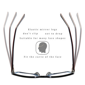 Monture de lunettes carrée Tr90 87190, monture intégrale, protection anti-lumière bleue, lunettes d'ordinateur unisexes - Product Image 3