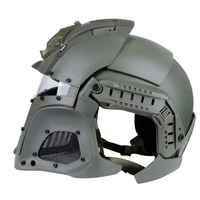 Casque modulaire de guerrier en fer médiéval ABS pour les activités de plein air et les accessoires de cinéma Accessoire de chasse essentiel
