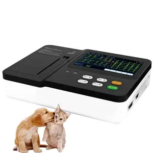 DAWEI Électrocardiographe vétérinaire de haute qualité Instrument vétérinaire <span class=keywords><strong>ECG</strong></span> 3 canaux <span class=keywords><strong>Prix</strong></span> pour animaux - Product Image 1