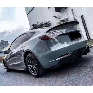 Gốc Bán Chạy Nhất Khô Vật Liệu Carbon Phía Sau Bumper Tách Thích Hợp Cho Tesla Mô Hình <span class=keywords><strong>3</strong></span> Sợi Carbon Phía Sau Khuếch Tán - Product Image 6