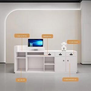 Mostrador de Recepción Moderno <span class=keywords><strong>y</strong></span> Duradero <span class=keywords><strong>en</strong></span> Oferta con Cajón para Oficina, Vestíbulo, Hoteles, Centros Comerciales, Hospitales, Bares <span class=keywords><strong>y</strong></span> Hogares - Product Image 6