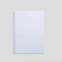 Bloc-notes de bricolage couleur macaron A4 B5 A5 26 trous givré PP couverture