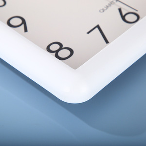 Hiện đại đơn giản vuông đồng hồ tròn phòng ngủ nghiên cứu phòng khách đồng hồ treo tường Pin yên tĩnh Đồng hồ thạch anh để sử dụng nhà - Product Image 6