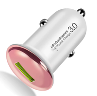 Fabrik-Großhandel QC3.0 18W USB Schnell-Autoladegerät, Hergestellt aus Feuerfestem PC-Material