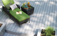 Decking WPC facile à installer, facile à bricoler avec des kits d'installation complets
