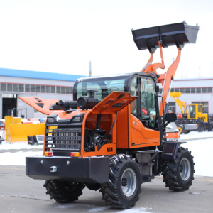 1 Tonne Allradantrieb Kleiner Mini-Radlader Frontlader Für Farm <span class=keywords><strong>Garden</strong></span> Klein lader Multifunktion - Product Image 4