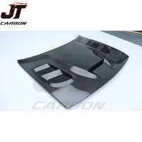 Nouveau capot moteur en fibre de carbone humide à 5 évents style Hellcat, design à fixation par boulons, noir, haute performance, pour Challenger
