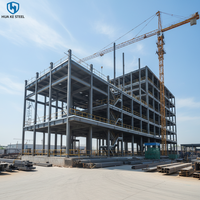 Bâtiment scolaire préfabriqué en acier industriel, entrepôt multi-étages, acier au carbone Q235 Q355, ignifuge, directement de l'usine