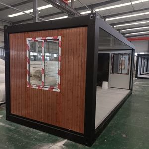 Casa Prefabricada <span class=keywords><strong>de</strong></span> Bajo Costo Tipo Z, Plegable, con Estructura <span class=keywords><strong>de</strong></span> Acero Resistente, Económica, Resistente a la Intemperie, Contenedor, Oficina Contemporánea Pequeña - Product Image 3