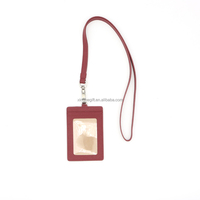 Porta Tarjetas de Identificación de Cuero de Alta Calidad con Logotipo Personalizado, Porta Tarjetas de Identificación en Blanco para Enfermeras, Profesores de Medicina y Salud