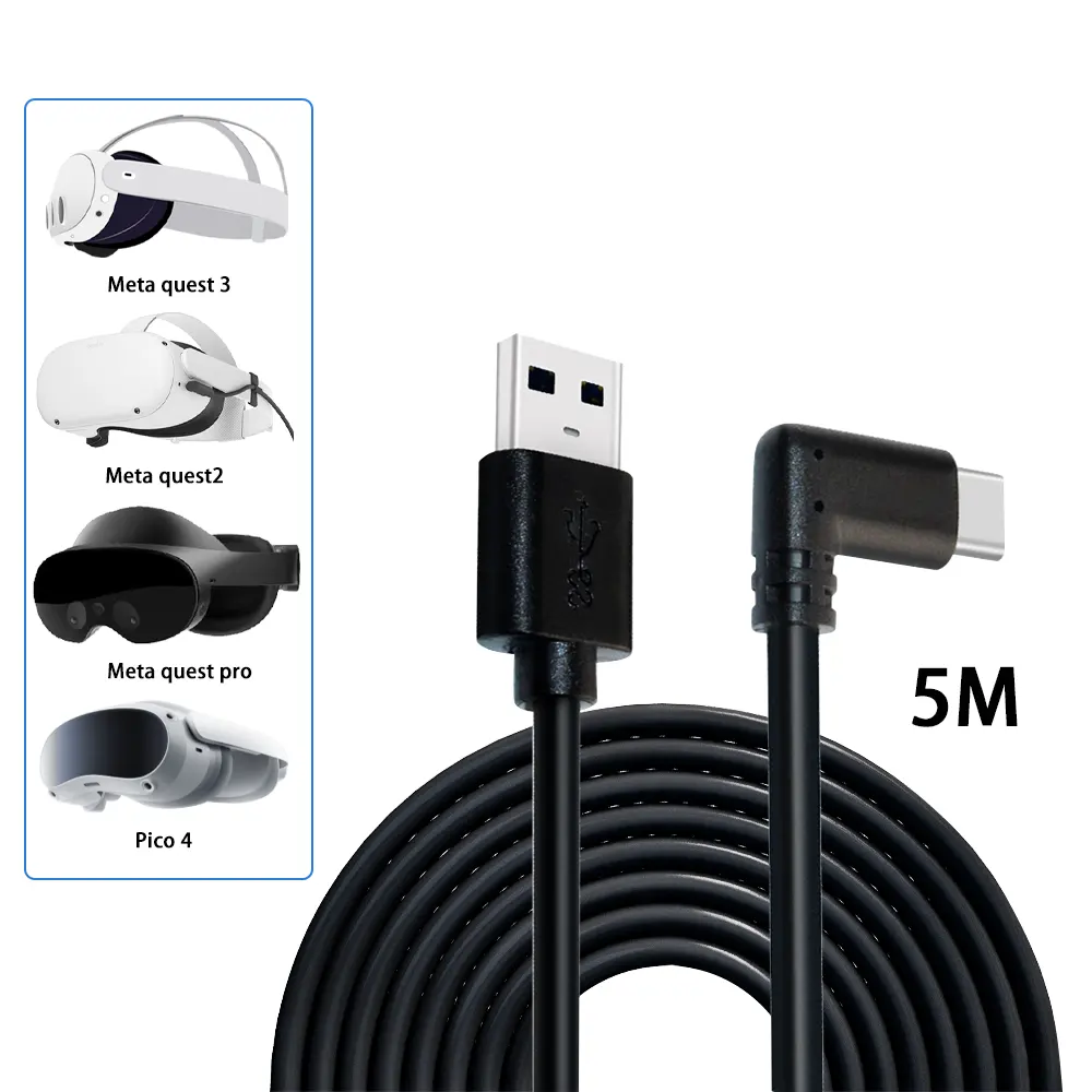Honcam 16FT Link Cable High Speed Data Transfer USB 3.0 to USB C Cable for Meta Quest 3 2 Pro Pico 4