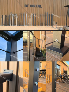 DF 316 Balcón Balaustrada cuadrada Barandilla de cable de acero inoxidable Escaleras Hardware Diseño Cubierta Escalera Barandilla Pasamanos al aire libre - Product Image 2